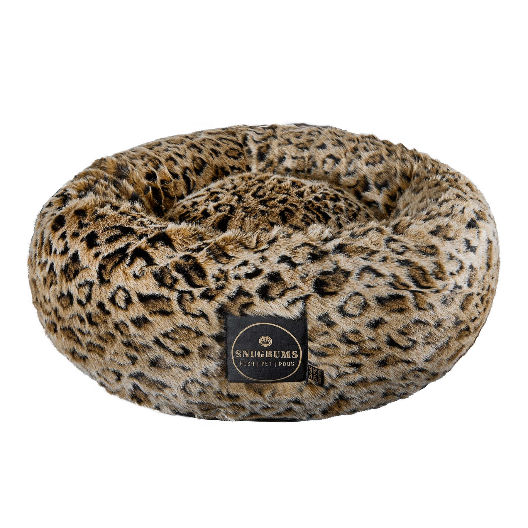 Luxury Jaguar Faux Fur Pet Bed